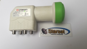LNB OCTAGON GREEN HQ - OQSLG quad PLL - 0,1 Db - (originale) LNB OCTAGON GREEN HQ - OQSLG quad PLL - 0,1 Db - (originale)
